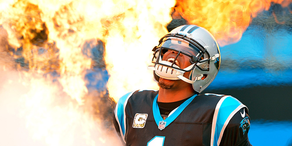 QB Cam Newton. Carolina Panthers.