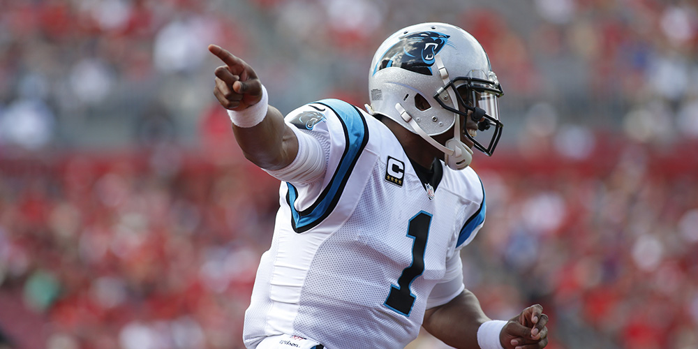 QB Cam Newton en su primera etapa con los Carolina Panthers