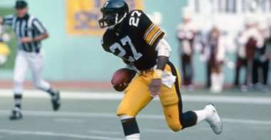 Greg Hawthorne con los Pittsburgh Steelers en 1983. Foto: Getty Images.