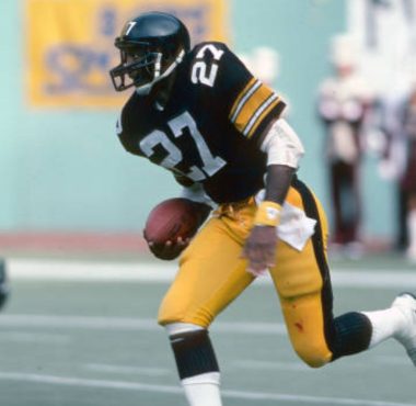 Greg Hawthorne con los Pittsburgh Steelers en 1983. Foto: Getty Images.
