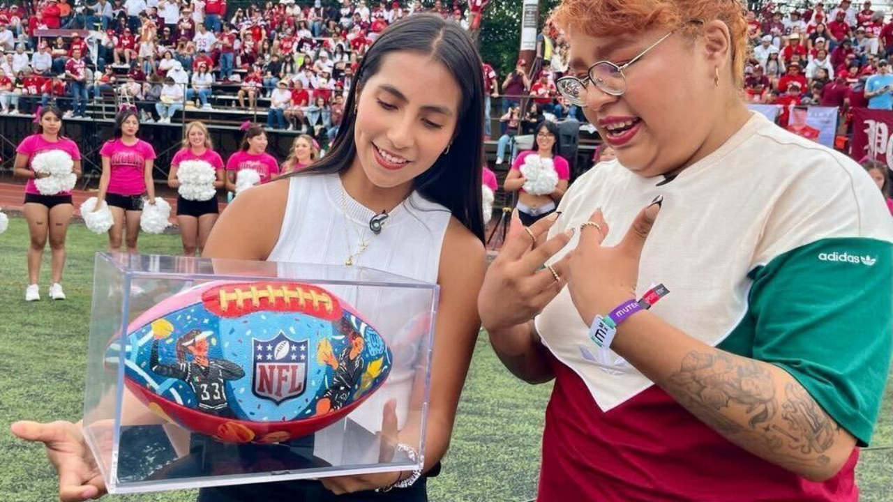 Diana Flores, capitana de la selección mexicana femenil de Flag Football.