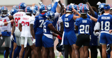 New York Giants y Detroit Lions se fueron a los golpes en su práctica del lunes 5 de agosto de 2024