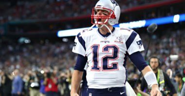 QB Tom Brady, New England Patriots en el SB LI