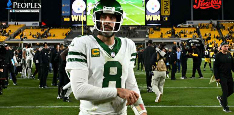 QB Aaron Rodgers, en su etapa en los New York Jets