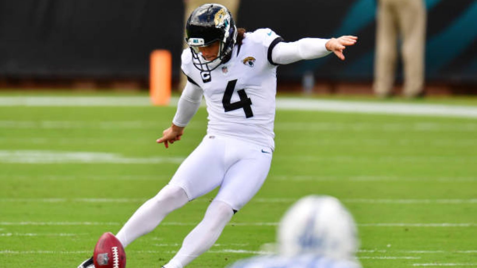 K Josh Lambo con los Jacksonville Jaguars en 2020. Foto: Getty Images.