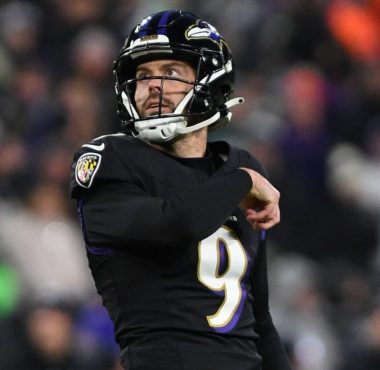 K Justin Tucker con los Baltimore Ravens en 2024. Foto: Getty Images.