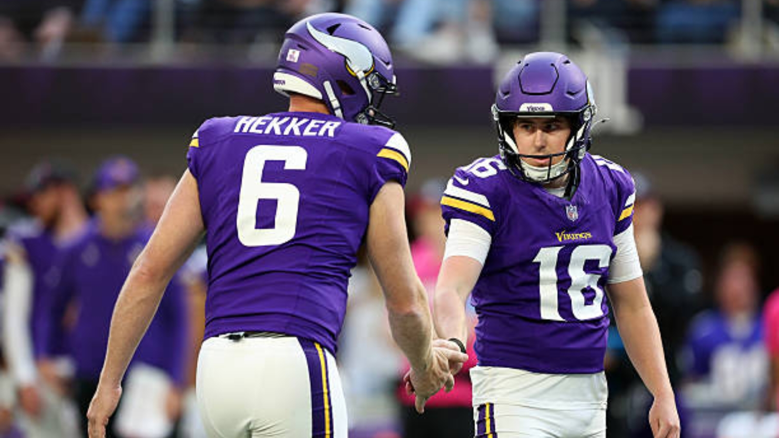 K Will Reichard y P Johnny Hekker, Minnesota Vikings. Foto: Getty Images.