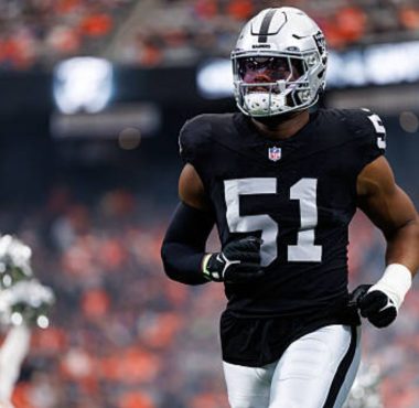 LB Malcolm Koonce, Las Vegas Raiders. Foto: Getty Images.