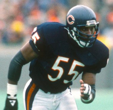 LB Otis Wilson con los Chicago Bears en noviembre de 1985. Foto: Getty Images.