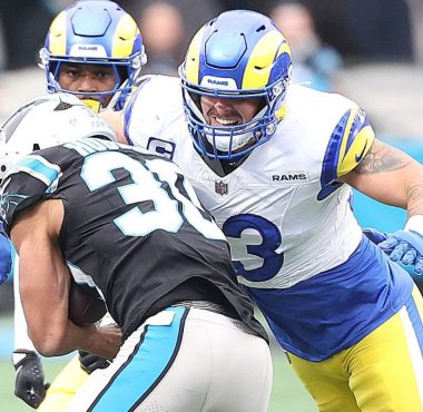 Los Angeles Rams vs Carolina Panthers, 30 de noviembre del 2025. Foto Getty Images.