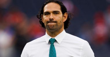 Mark Sánchez, comentarista de Fox Sports. Foto: Ric Tapia/Getty Images