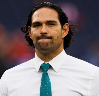 Mark Sánchez, comentarista de Fox Sports. Foto: Ric Tapia/Getty Images