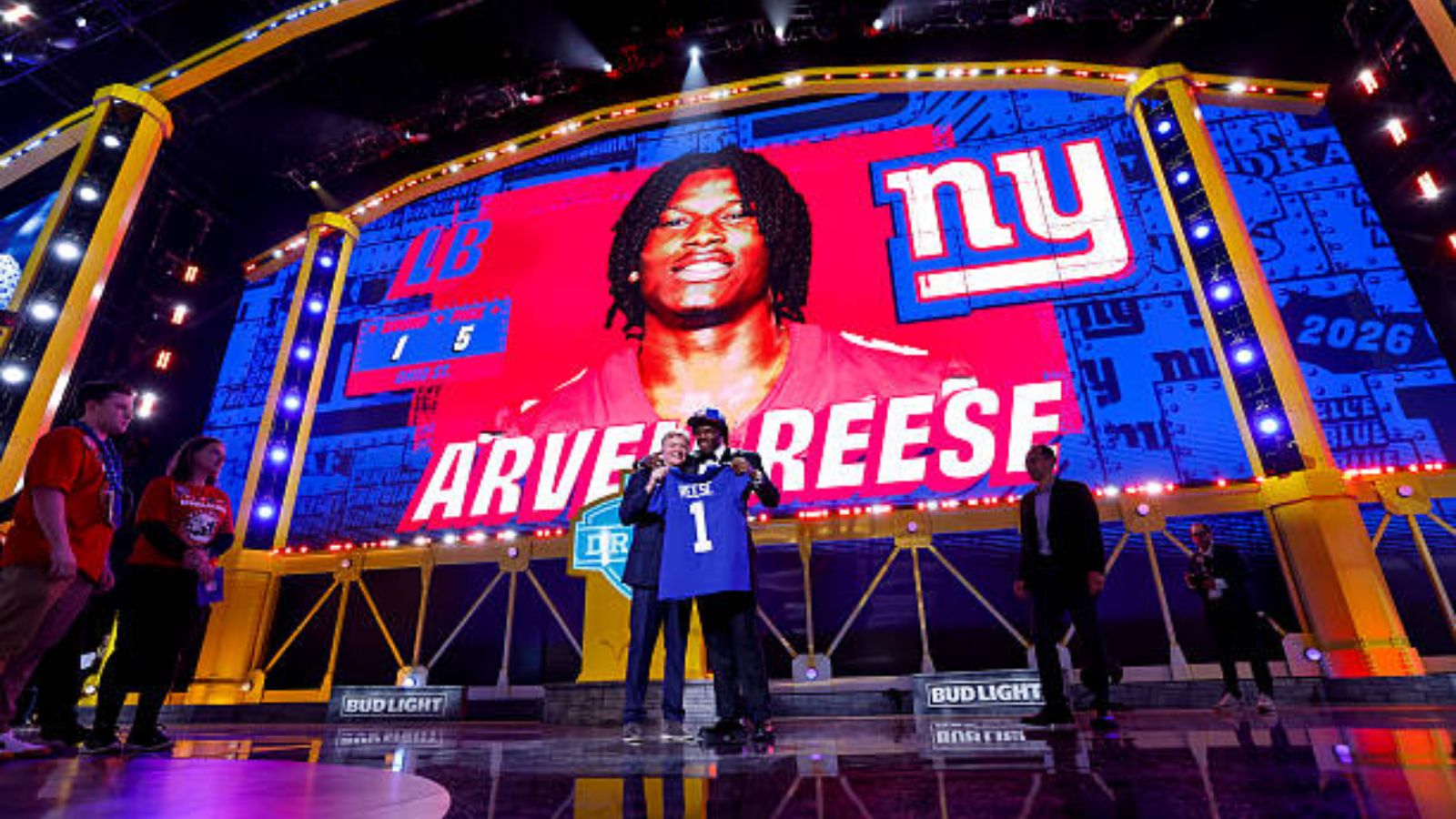 New York Giants Draft NFL 2026. Foto: Getty Images.