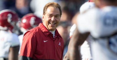 Nick Saban con la Universidad de Alabama en noviembre de 2023. Foto. Getty Images.
