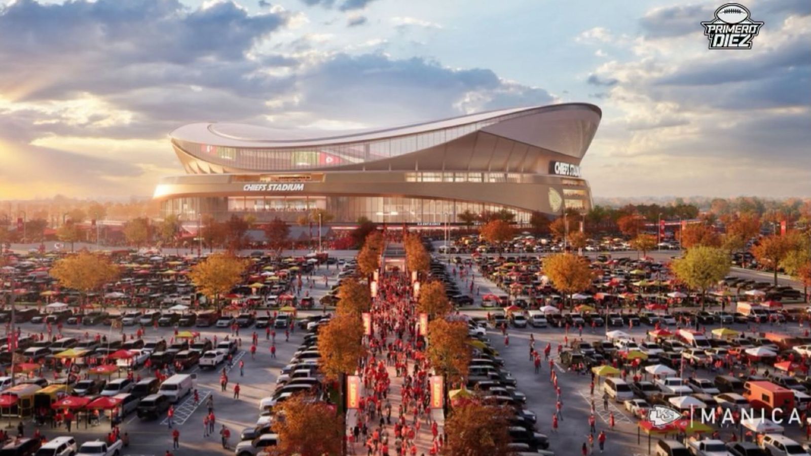 Así será el nuevo estadio de los Chiefs: revelan primeras imágenes del recinto que abrirá en 2031