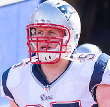 OG Jordan Devey con los New England Patriots en octubre de 2014. Foto: Getty Images.