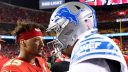 QB Patrick Mahomes, Kansas City Chiefs; QB Jared Goff, Detroit Lions. Foto: Getty Images