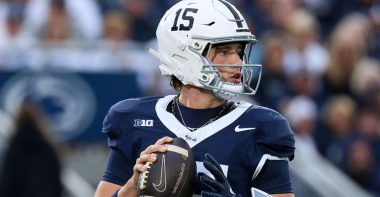 QB Drew Allar, Universidad de Penn State. Foto: Getty Images.