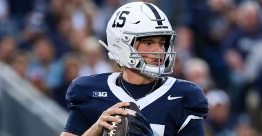 QB Drew Allar, Universidad de Penn State. Foto: Getty Images.