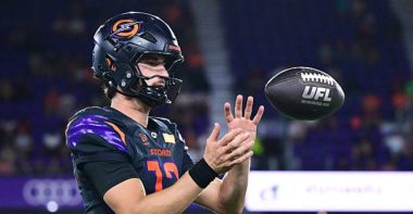 QB Jack Plummer con los Orlando Storm en mayo de 2026. Foto: Getty Images.
