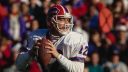 QB Jim Kelly con los Buffalo Bills en 1993. Foto: Getty Images.