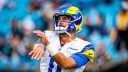 QB Jimmy Garoppolo con Los Angeles Rams en enero de 2026. Foto: Getty Images.