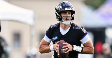 QB Joe Fagnano, Baltimore Ravens. Foto: Getty Images.