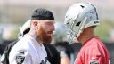 QB Kirk Cousins y DE Maxx Crosby, Las Vegas Raiders. Foto: Getty Images.