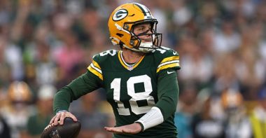 QB Kyle McCord con los Green Bay Packers. Foto: Getty Images.