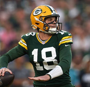 QB Kyle McCord con los Green Bay Packers. Foto: Getty Images.