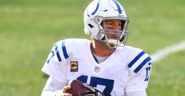 QB Philip Rivers con los Indianapolis Colts en diciembre del 2020.