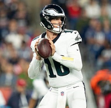 QB Tanner McKee, Philadelphia Eagles. Foto: Getty Images.