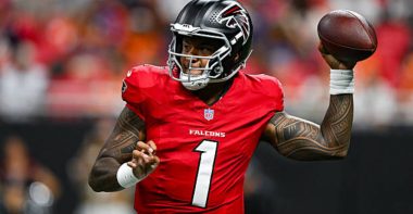 QB Tua Tagovailoa, Atlanta Falcons. Foto: Getty Images.