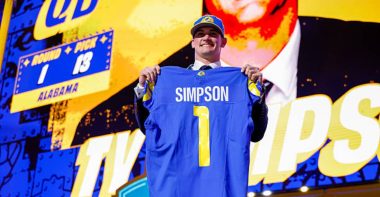 QB Ty Simpson, Los Angeles Rams. Foto: Getty Images.