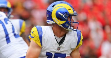 QB Ty Simpson, Los Angeles Rams. Foto: Getty Images.