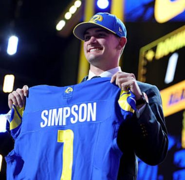 QB Ty Simpson, Los Angeles Rams. Foto: Getty Images.