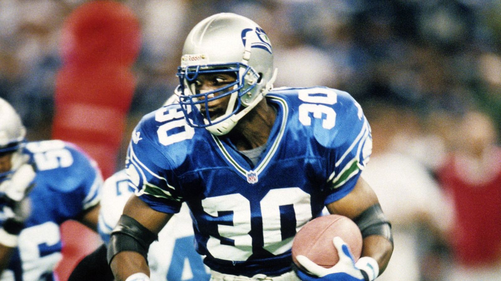 RB Ahman Green con los Seattle Seahawks en 1999. Foto: Getty Images.