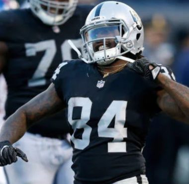 RB Cordarrelle Patterson con los Oakland Raiders en diciembre de 2017. Foto: Getty Images.