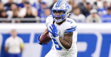 RB David Montgomery con los Detroit Lions. Foto: Getty Images.