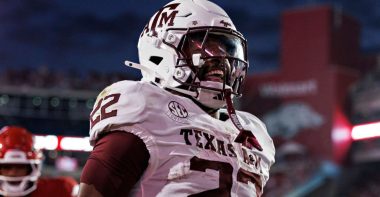 RB EJ Smith, Universidad de Texas A&M. Foto: Getty Images.