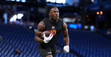 RB Emmett Johnson, Universidad de Nebraska. Foto: Getty Images.