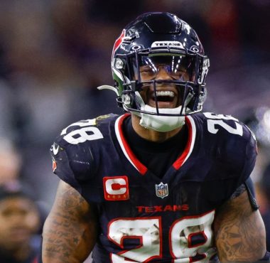 RB Joe Mixon con los Houston Texans en enero de 2025. Foto: Getty Images.