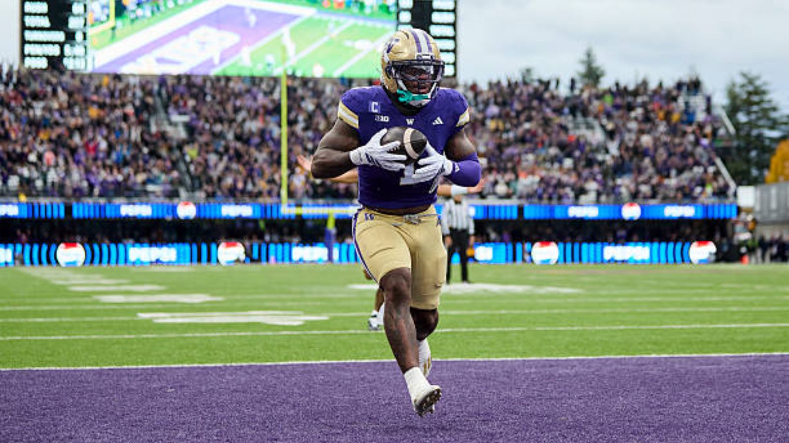 RB Jonah Coleman, Universidad de Washington. Foto: Getty Images. 