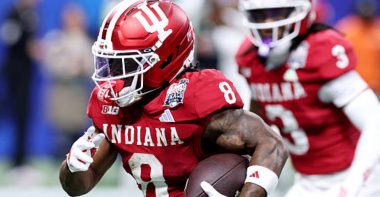 RB Kaelon Black con la Universidad de Indiana. Foto: Getty Images.