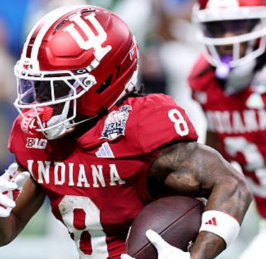 RB Kaelon Black con la Universidad de Indiana. Foto: Getty Images.
