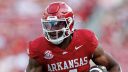 RB Mike Washington Jr., Universidad de Arkansas. Foto: Getty Images.