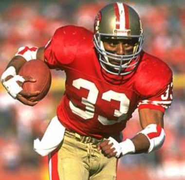RB Roger Craig con los San Francisco 49ers en diciembre de 1989. Foto: Getty Images.