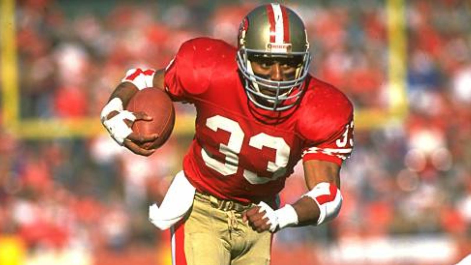 RB Roger Craig con los San Francisco 49ers en diciembre de 1989. Foto: Getty Images.