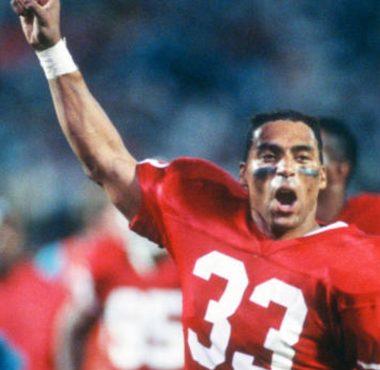 RB Roger Craig con los San Francisco 49ers en enero de 1985. Foto: Getty Images.