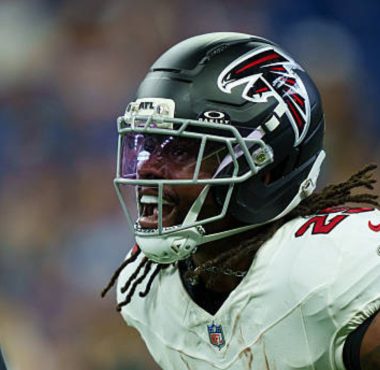 RB Tyler Goodson con los Atlanta Falcons. Foto: Getty Images.